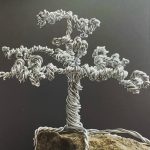 Micro bonsai in silver